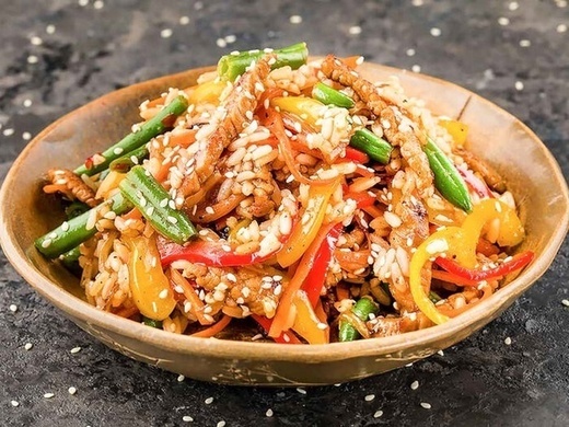 Рис со свининой WOK Рис со свининой WOK